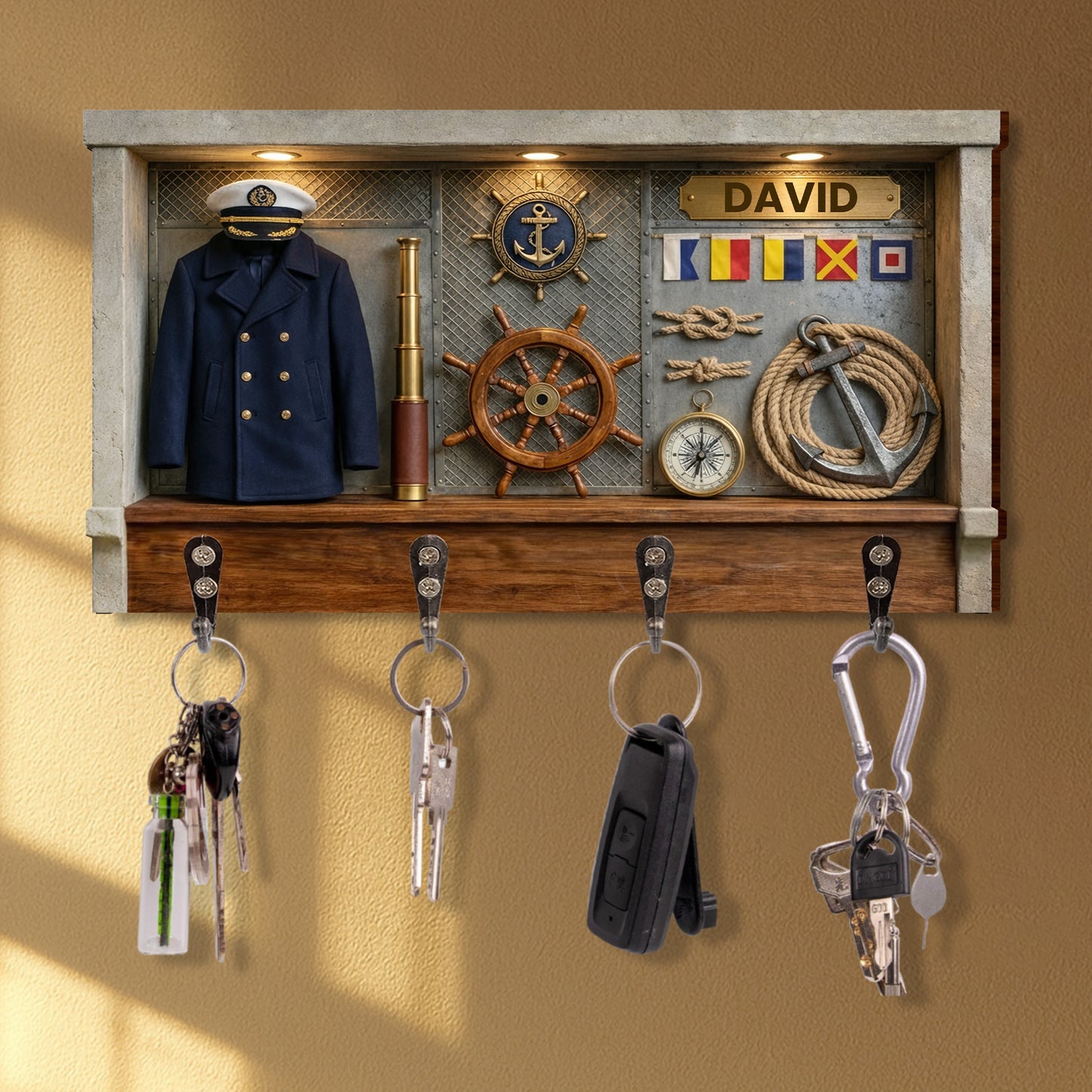 Navigate Your Way Home Ship Wheel Anchor And Nautical Elements