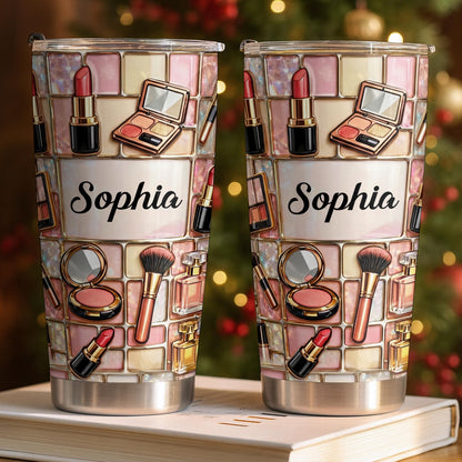 A Touch Of Glamour Makeup Kit With Lipstick And Brushes