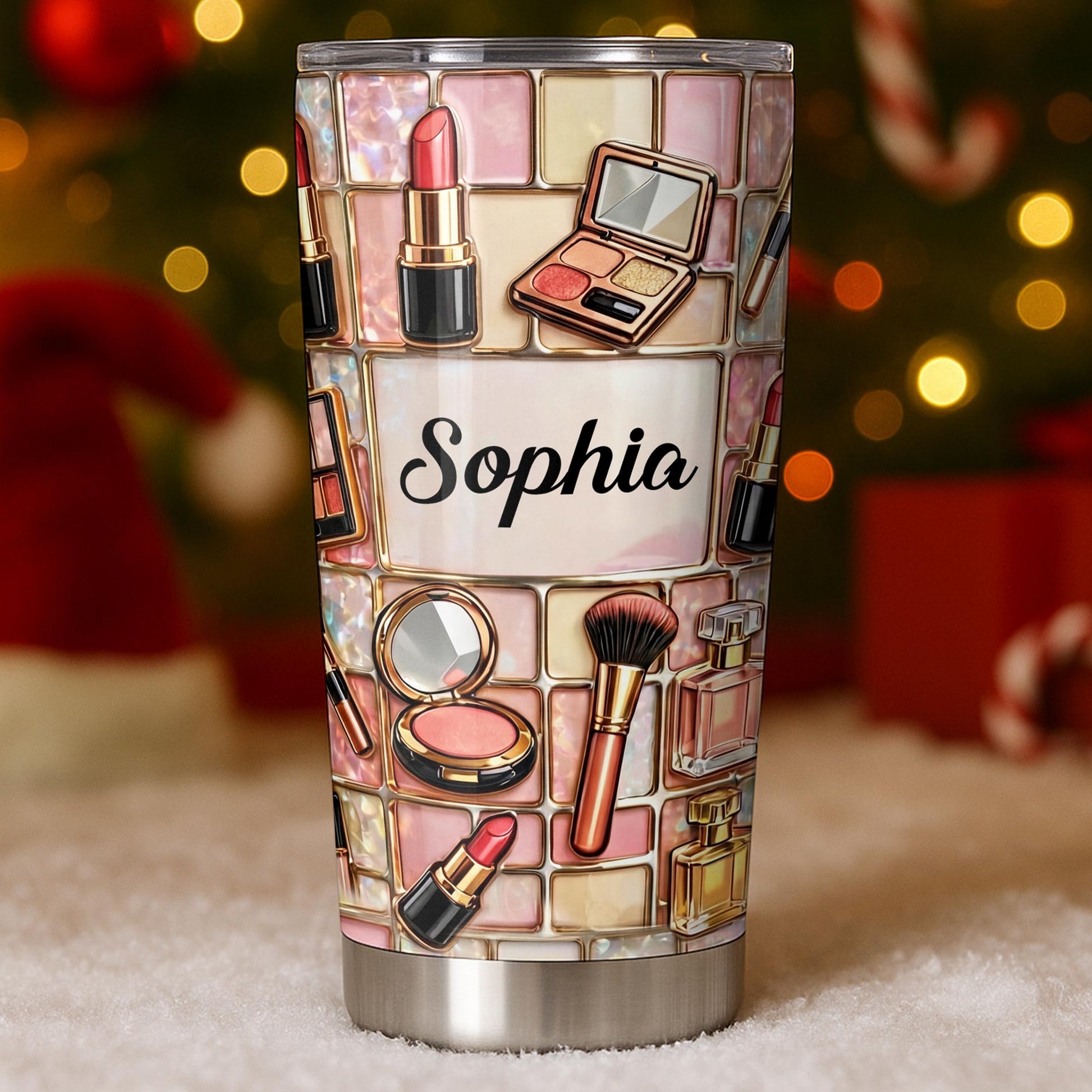 A Touch Of Glamour Makeup Kit With Lipstick And Brushes