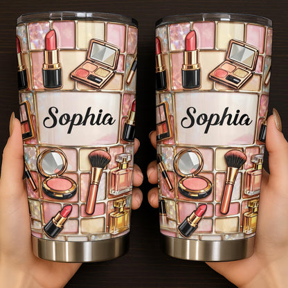 A Touch Of Glamour Makeup Kit With Lipstick And Brushes