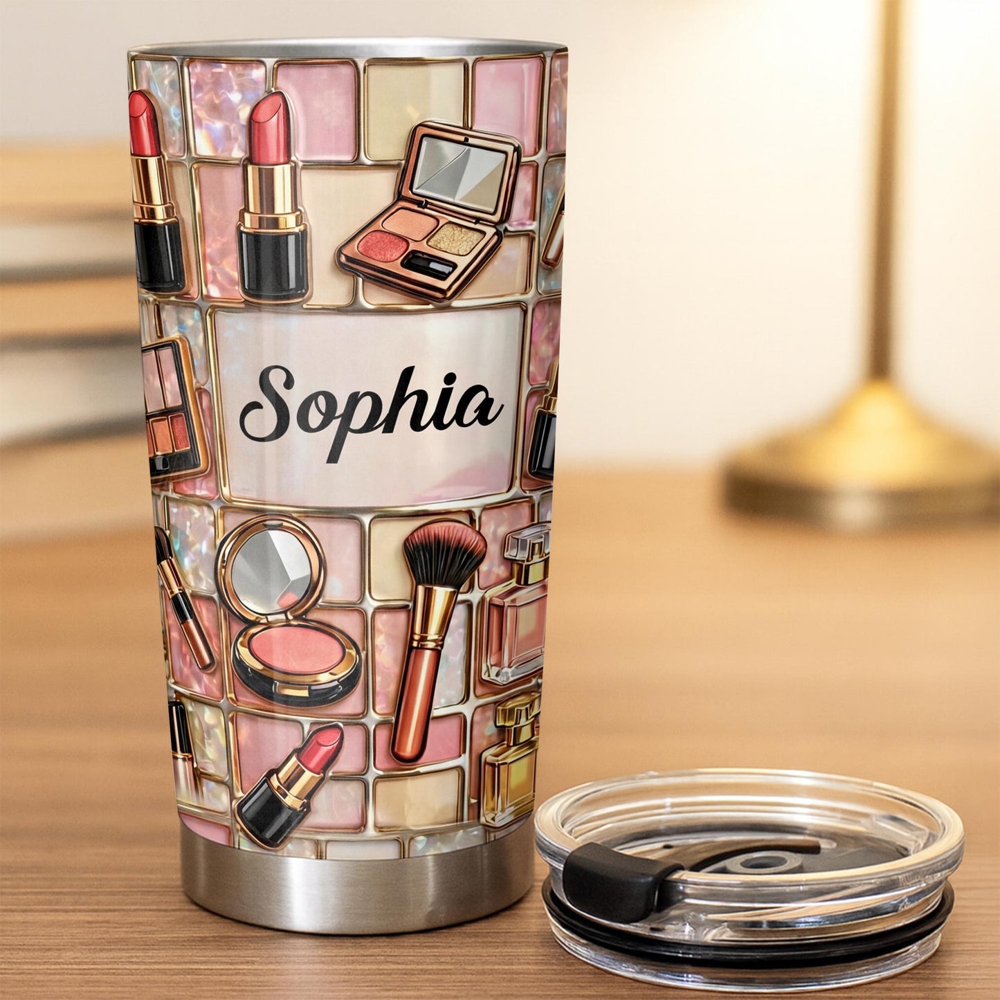 A Touch Of Glamour Makeup Kit With Lipstick And Brushes