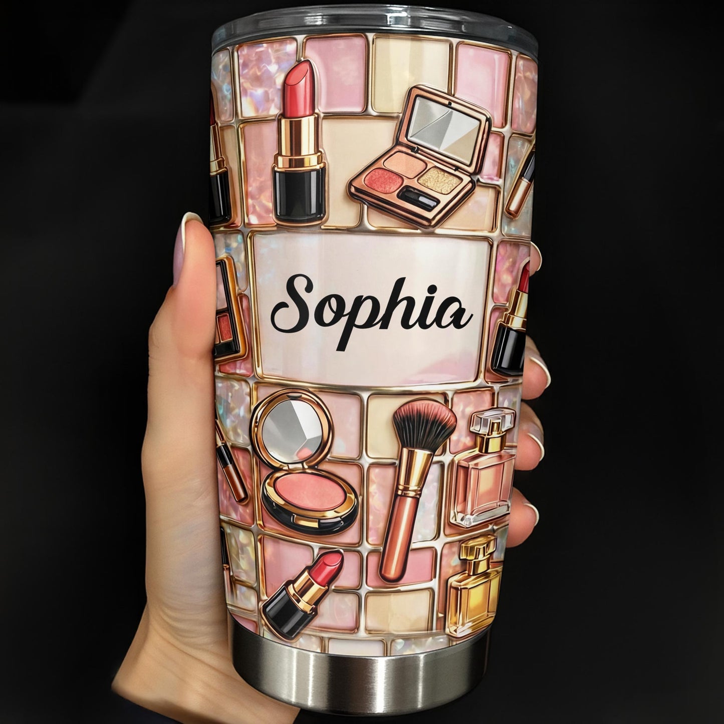 A Touch Of Glamour Makeup Kit With Lipstick And Brushes