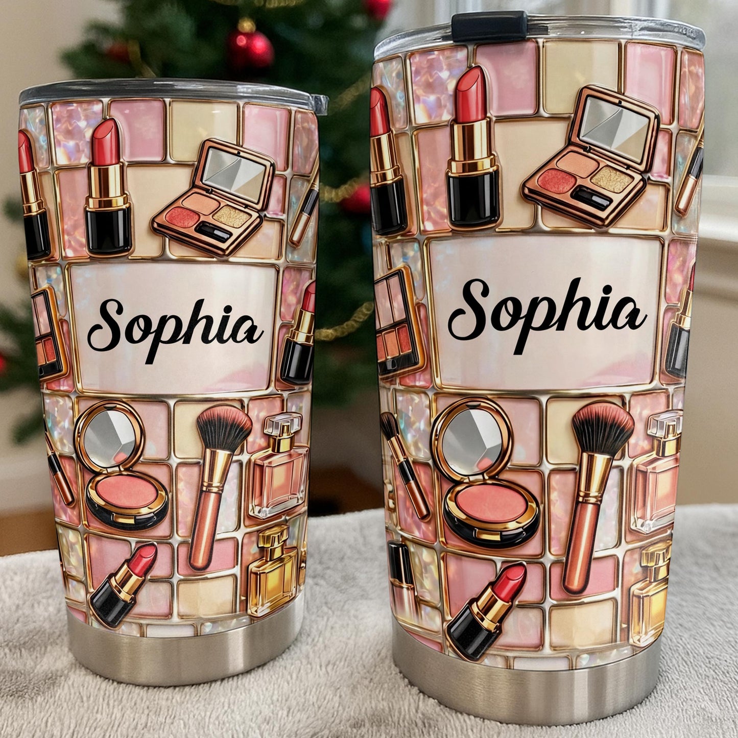 A Touch Of Glamour Makeup Kit With Lipstick And Brushes