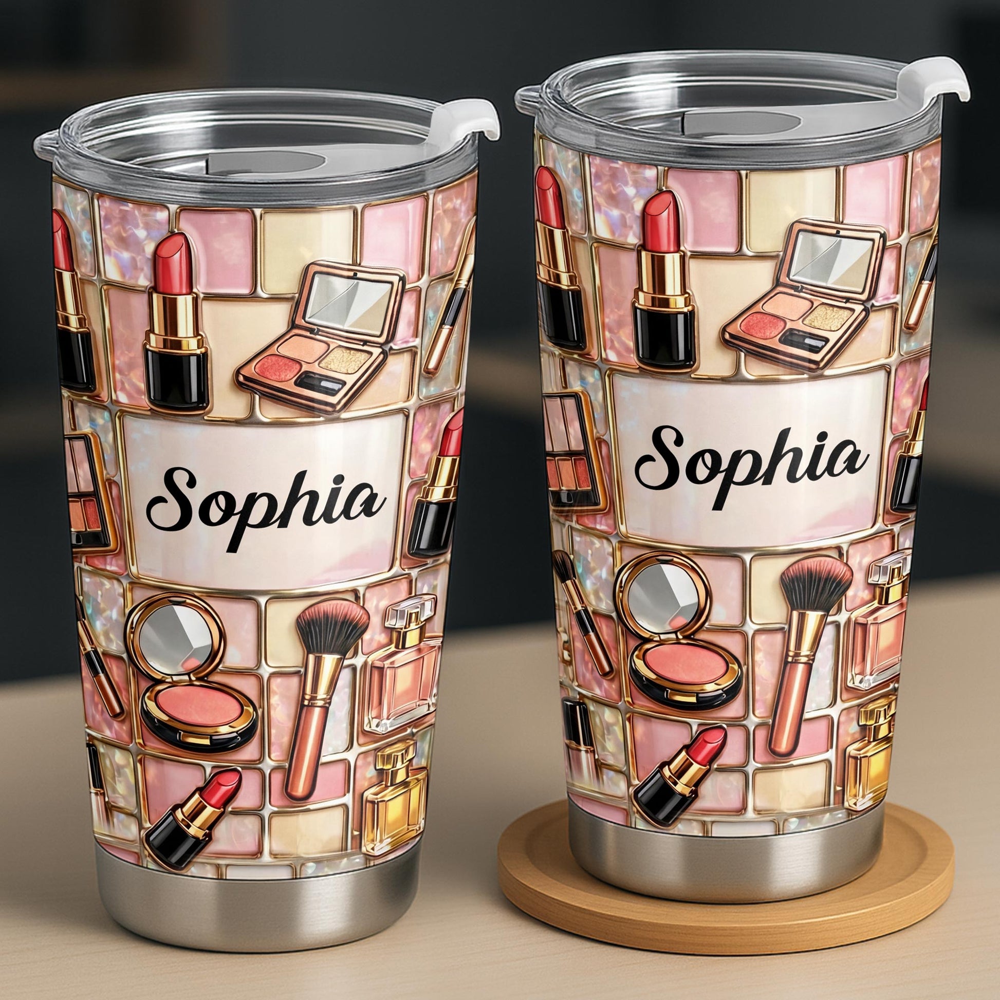 A Touch Of Glamour Makeup Kit With Lipstick And Brushes