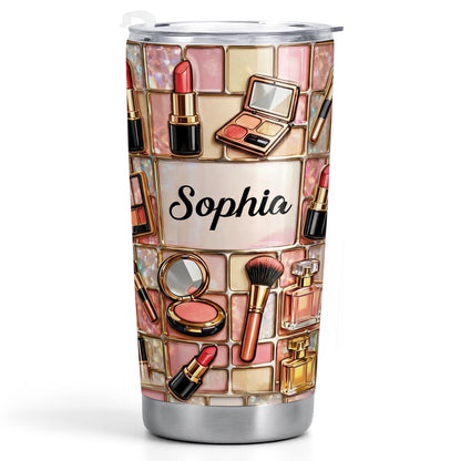 A Touch Of Glamour Makeup Kit With Lipstick And Brushes