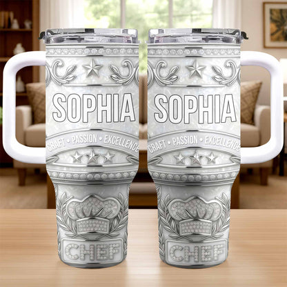 Craft Passion Excellence Chef Hat With Elegant Silver Stars