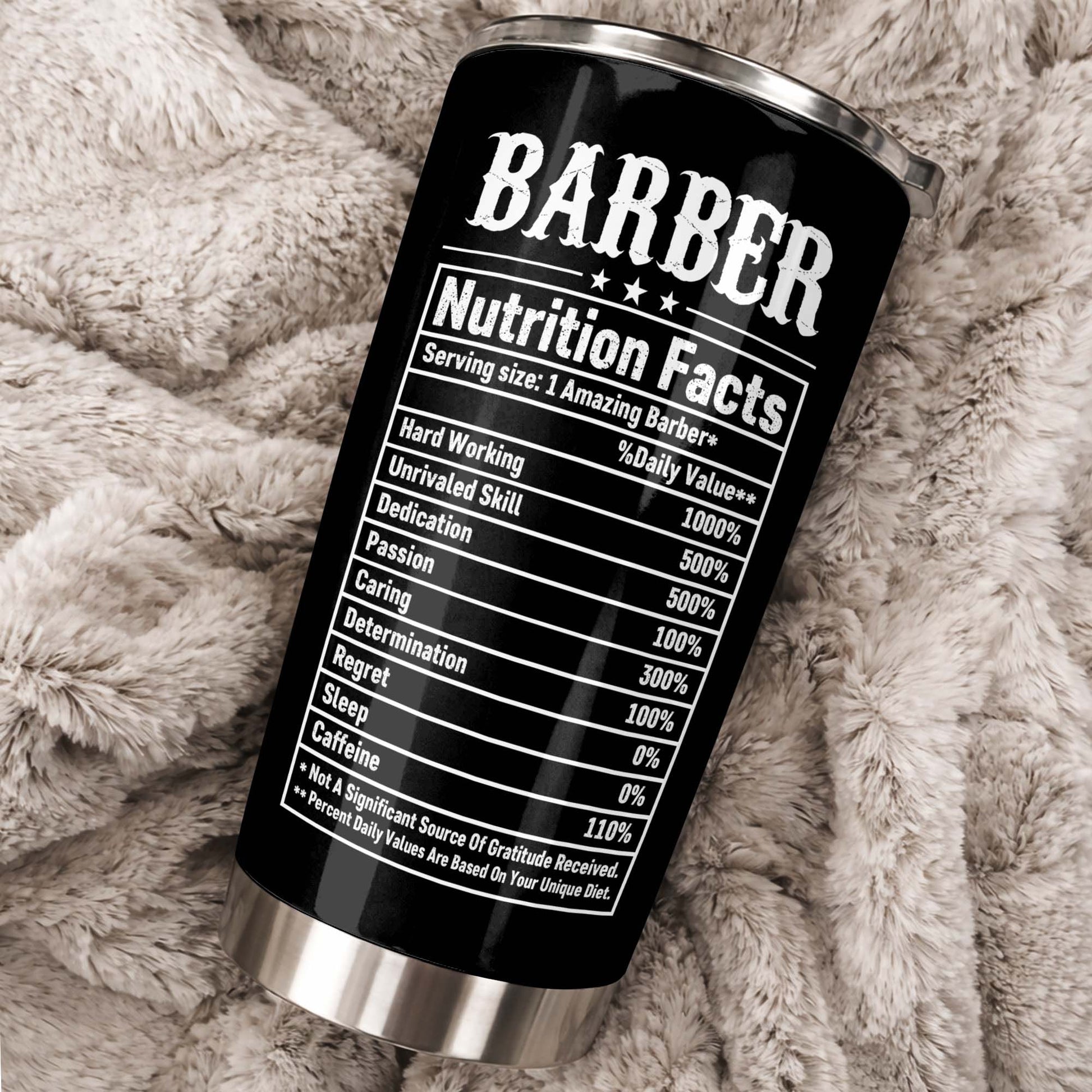 Barber Nutrition Facts With Barber Chair And Tools