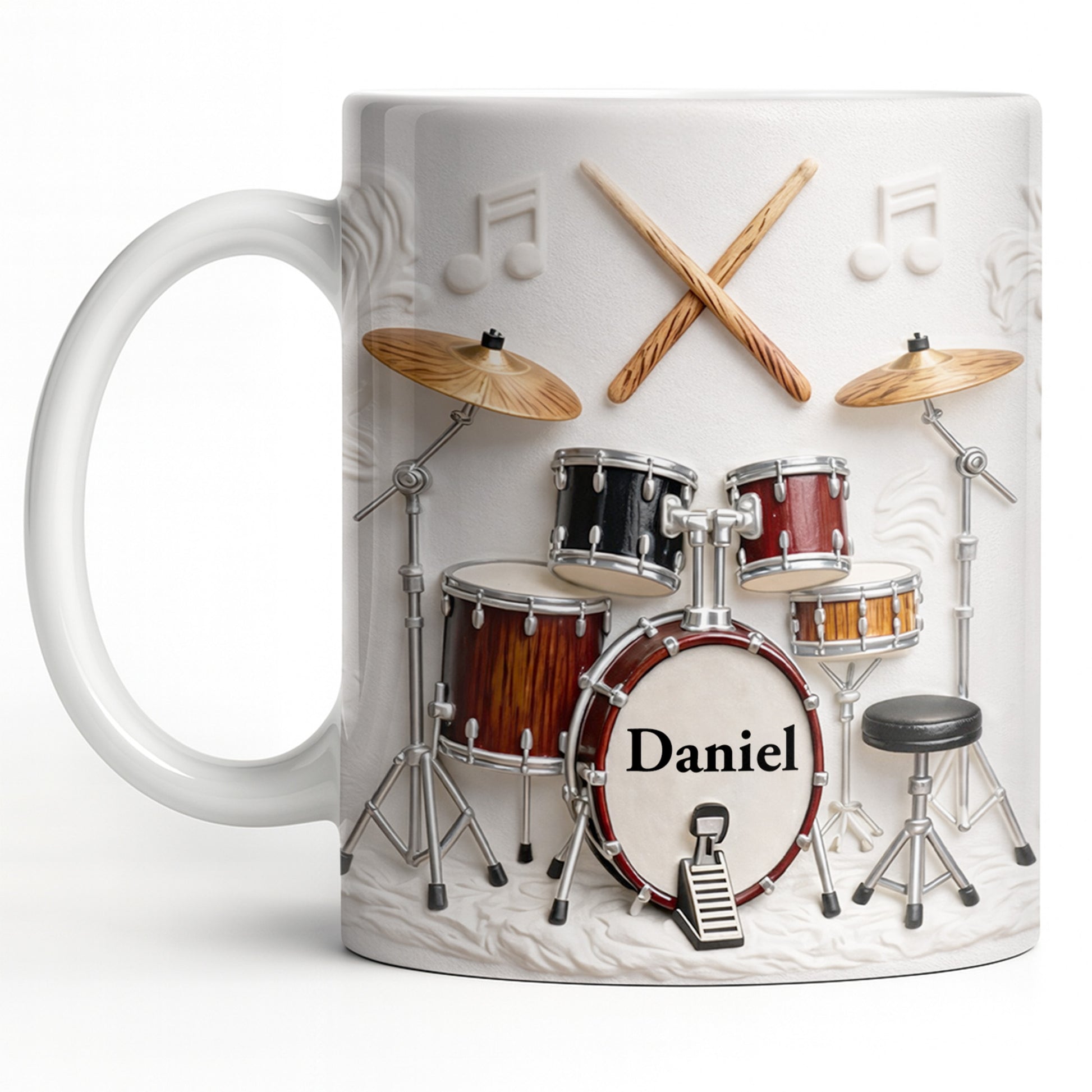 A Life Full Of Rhythm And Beats Drum Kit Set And Drumsticks