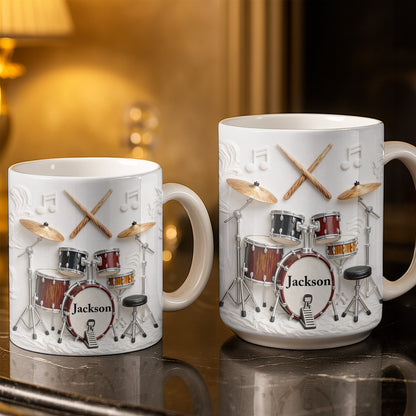 A Life Full Of Rhythm And Beats Drum Kit Set And Drumsticks