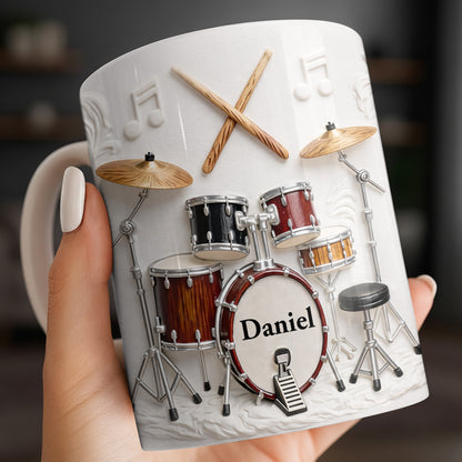 A Life Full Of Rhythm And Beats Drum Kit Set And Drumsticks