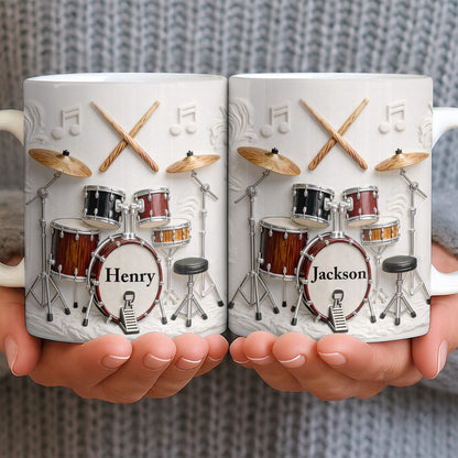 A Life Full Of Rhythm And Beats Drum Kit Set And Drumsticks