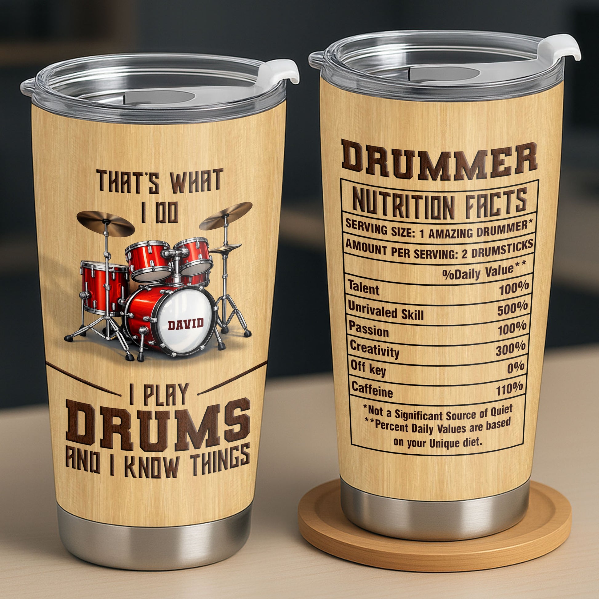That's What I Do I Play Drums And I Know Things Red Drum Set