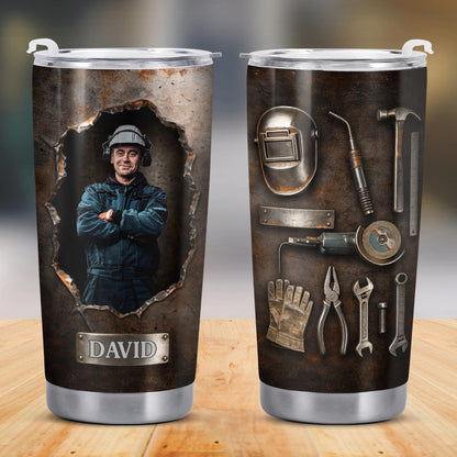 Hardworking Man With A Passion For Excellence Tools And Metal Texture