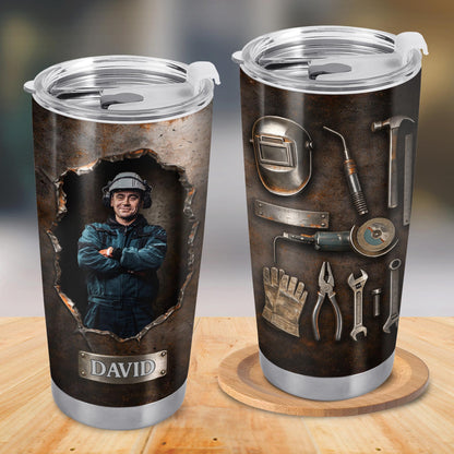 Hardworking Man With A Passion For Excellence Tools And Metal Texture