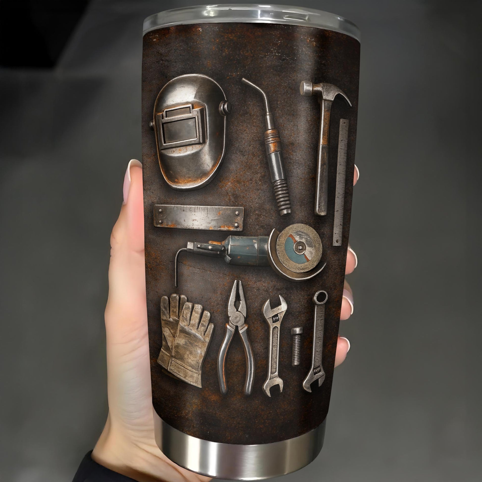 Hardworking Man With A Passion For Excellence Tools And Metal Texture