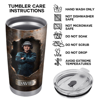 Hardworking Man With A Passion For Excellence Tools And Metal Texture