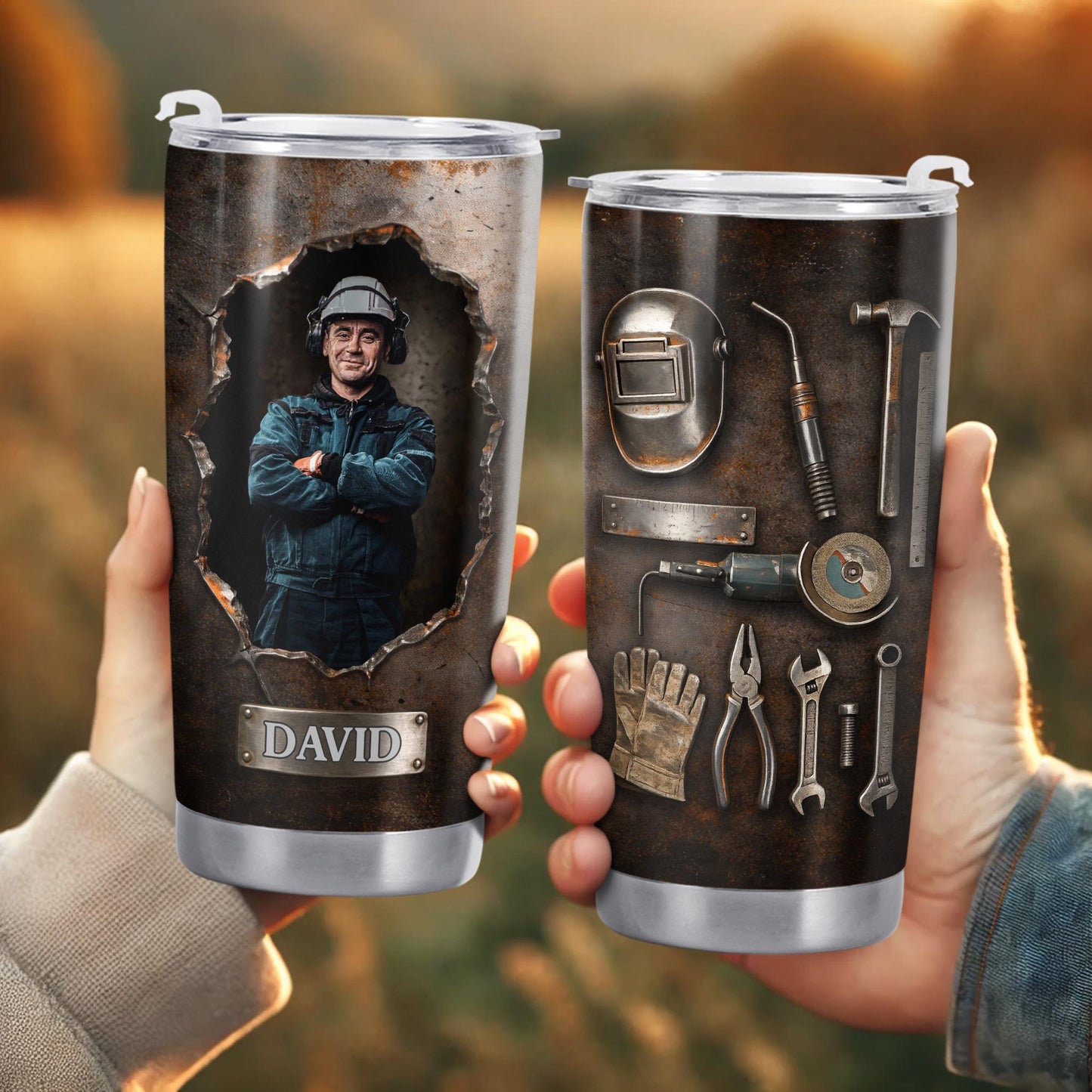 Hardworking Man With A Passion For Excellence Tools And Metal Texture