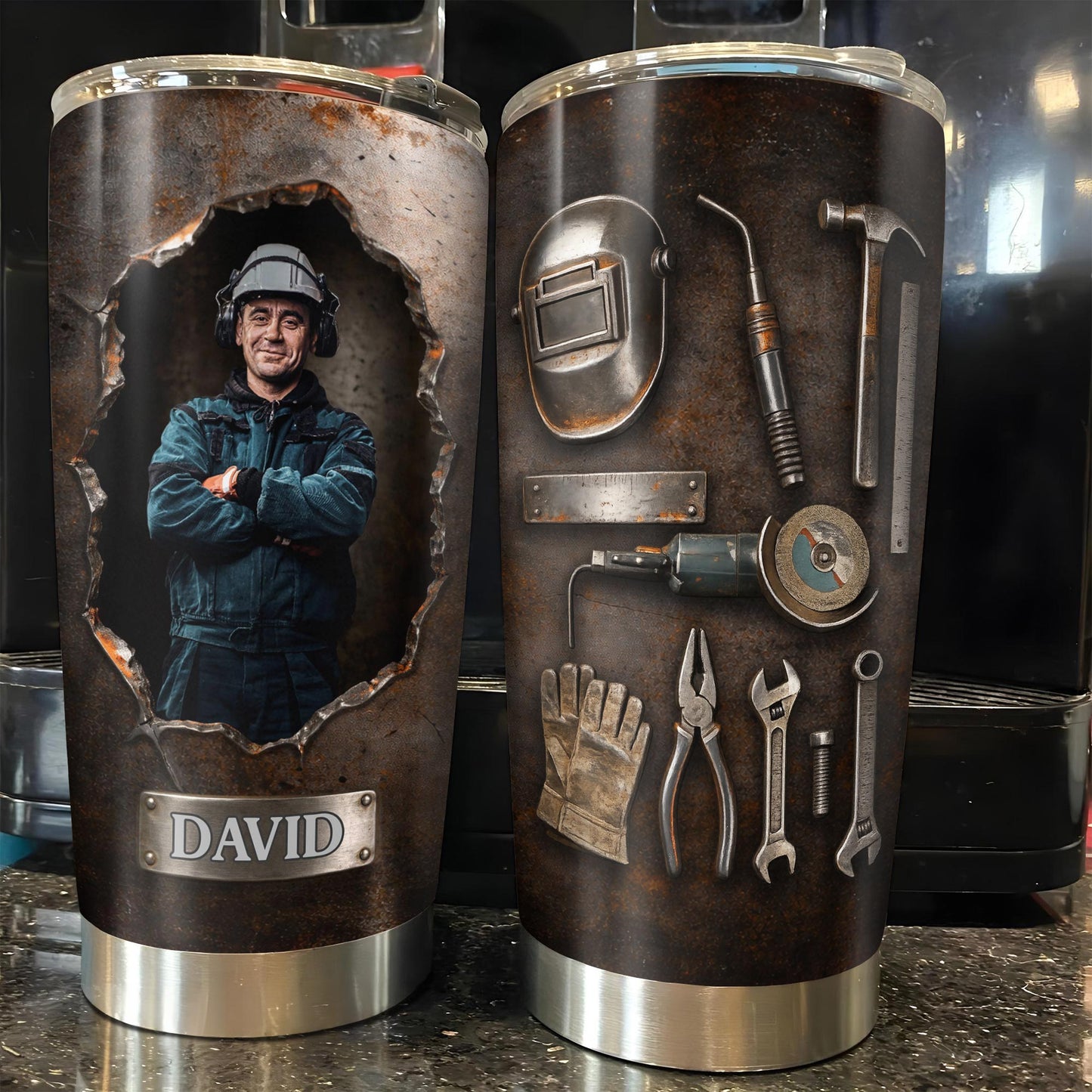 Hardworking Man With A Passion For Excellence Tools And Metal Texture