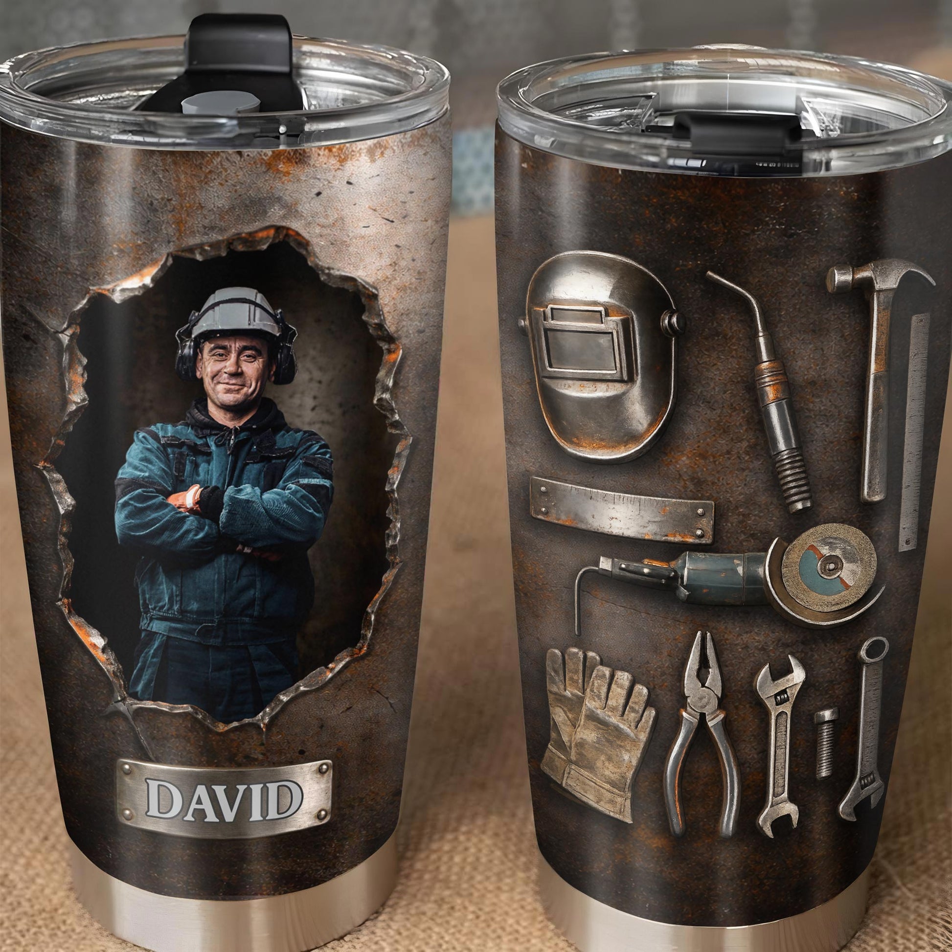 Hardworking Man With A Passion For Excellence Tools And Metal Texture