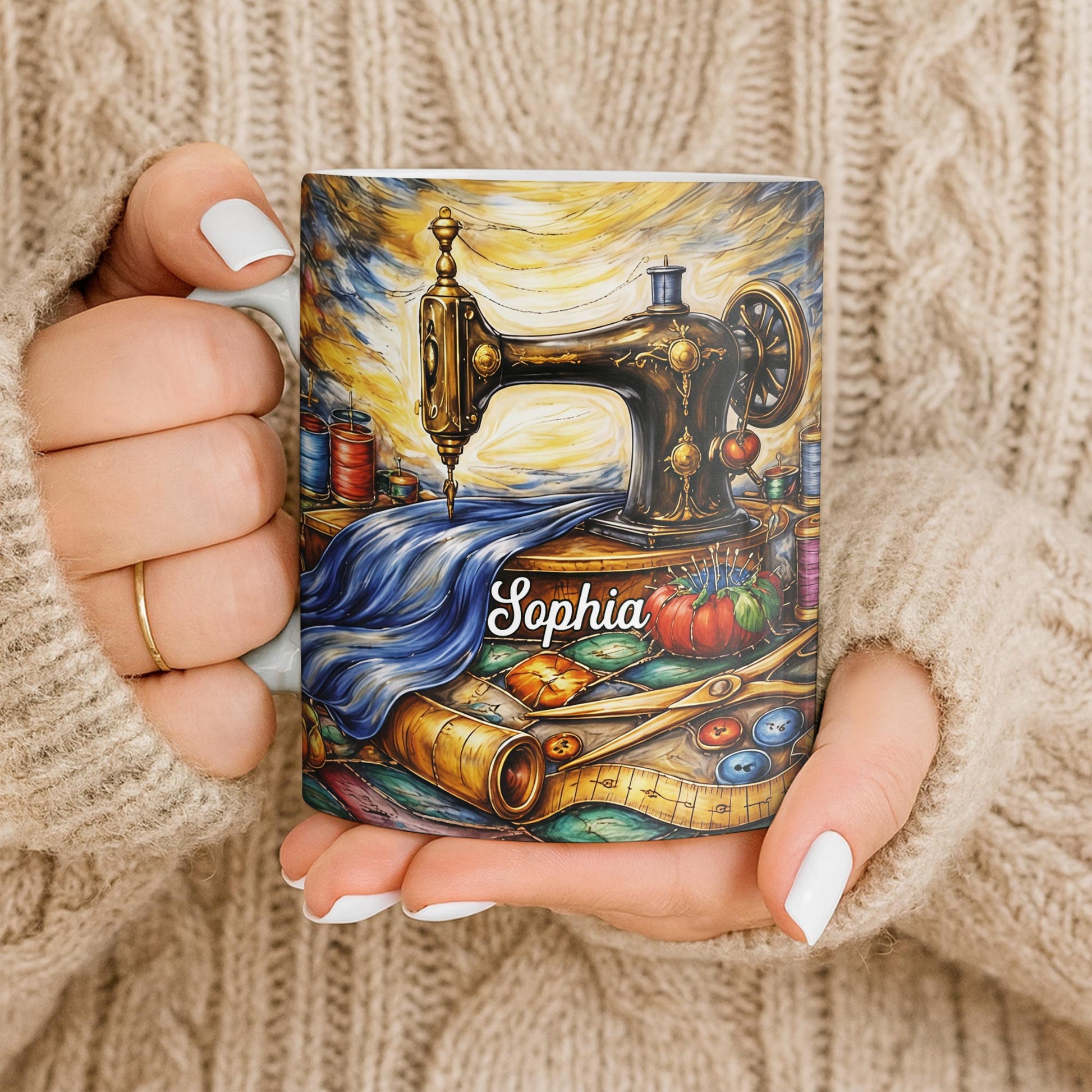 Vintage Sewing Machine and Tools Sewing Enthusiast Design