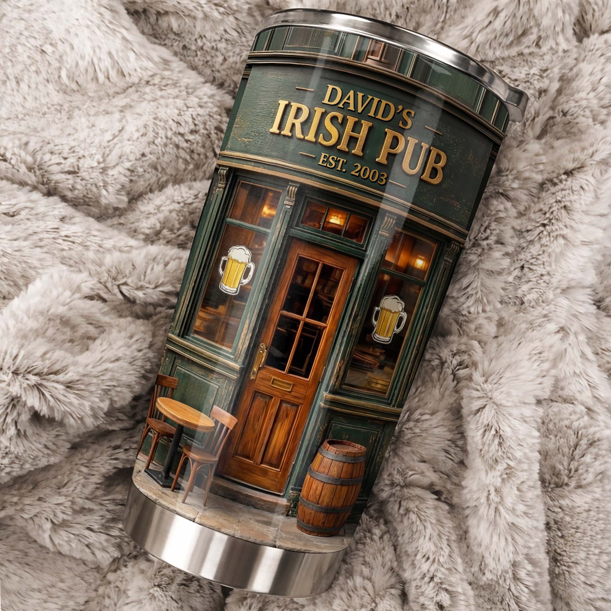 Irish Pub Est Beer Mug Design Bar Storefront