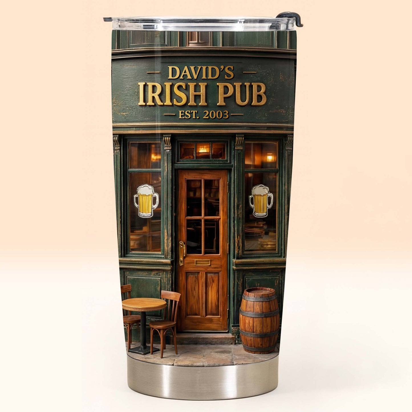 Irish Pub Est Beer Mug Design Bar Storefront