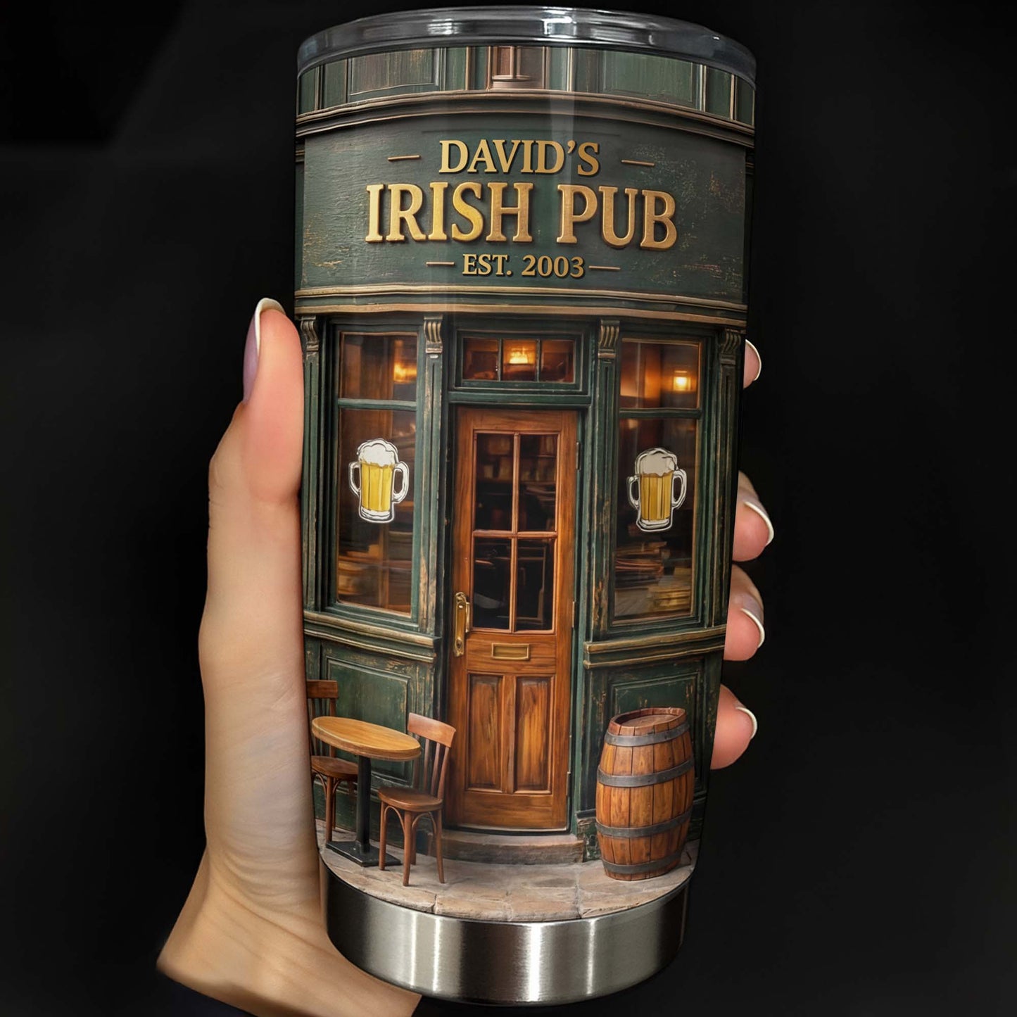 Irish Pub Est Beer Mug Design Bar Storefront