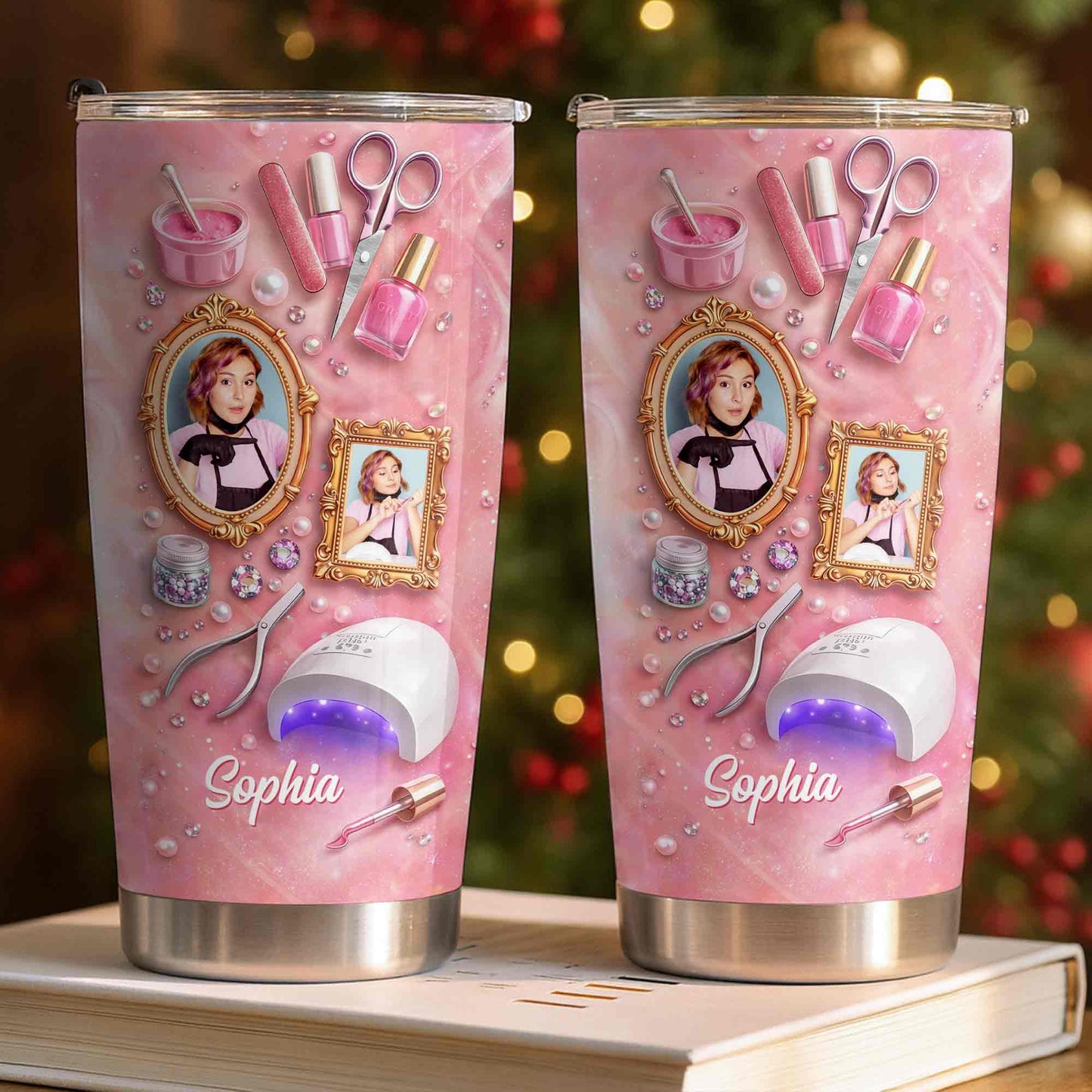 Fabulous Nail Tech Life With Custom Photo And 3D Nail Tools - Personalized Custom Stainless Steel Tumbler 20oz 30oz - JBS188_TB