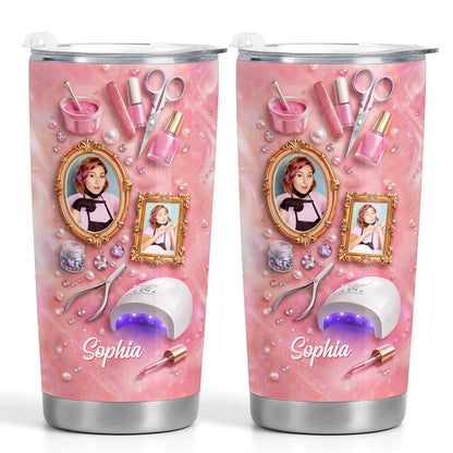 Fabulous Nail Tech Life With Custom Photo And 3D Nail Tools - Personalized Custom Stainless Steel Tumbler 20oz 30oz - JBS188_TB