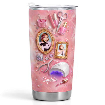 Fabulous Nail Tech Life With Custom Photo And 3D Nail Tools - Personalized Custom Stainless Steel Tumbler 20oz 30oz - JBS188_TB