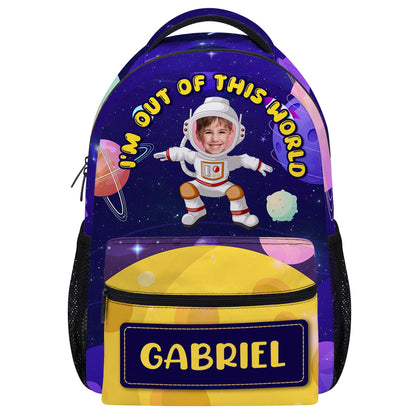 Estoy fuera de este mundo - Mochila personalizada personalizada - KID002_CB