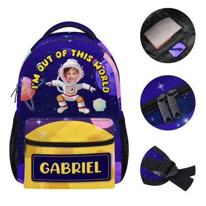 Estoy fuera de este mundo - Mochila personalizada personalizada - KID002_CB