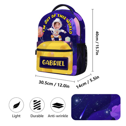 Estoy fuera de este mundo - Mochila personalizada personalizada - KID002_CB