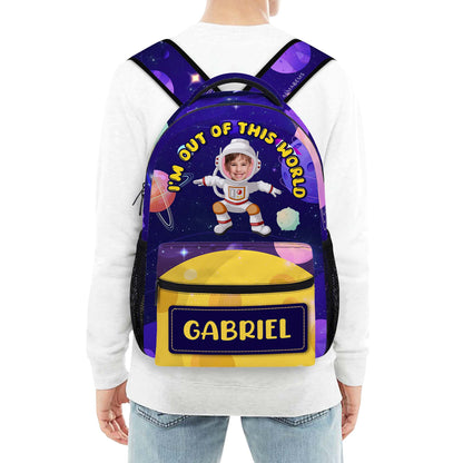 Estoy fuera de este mundo - Mochila personalizada personalizada - KID002_CB