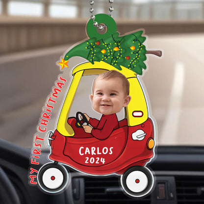 My First Christmas Car Ornament - Personalized Custom Acrylic Ornament, Car Ornament - KID002_HGO