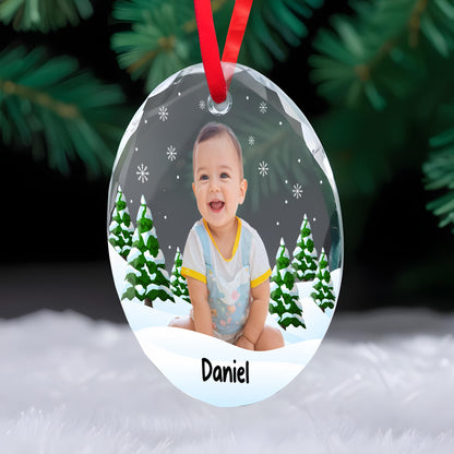 Cherish Every Magical Moment Custom Circle Ornament