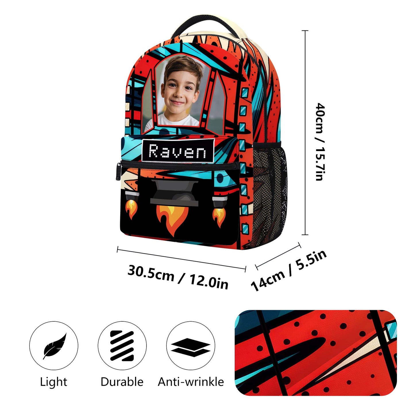 Mochila personalizada Rocket - KID006_CB