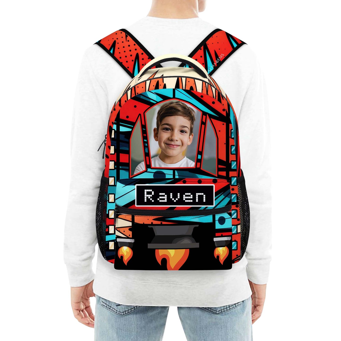 Rocket - Personalized Custom Backpack - KID006_CB