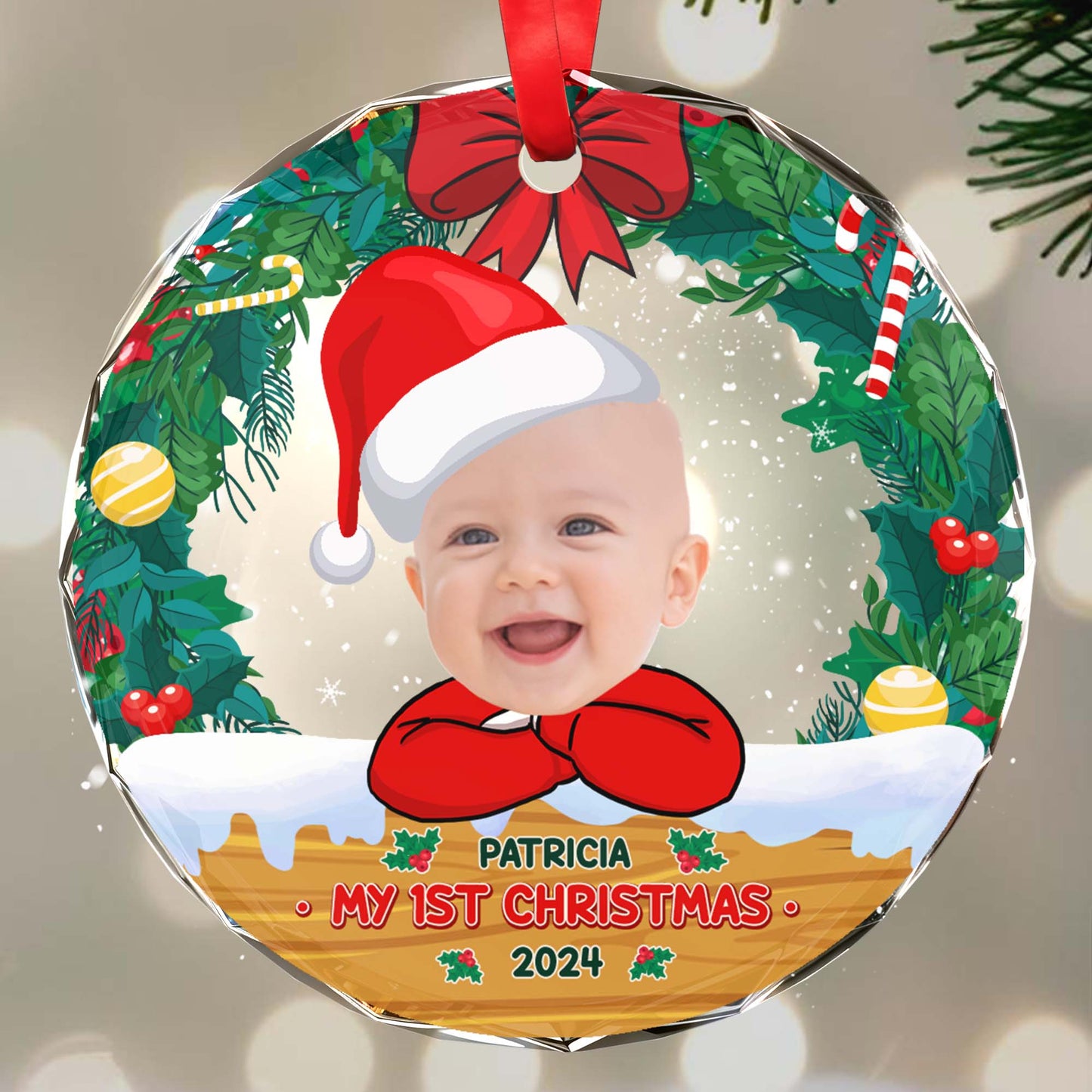 Celebrate My 1st Christmas With Festive Ornament