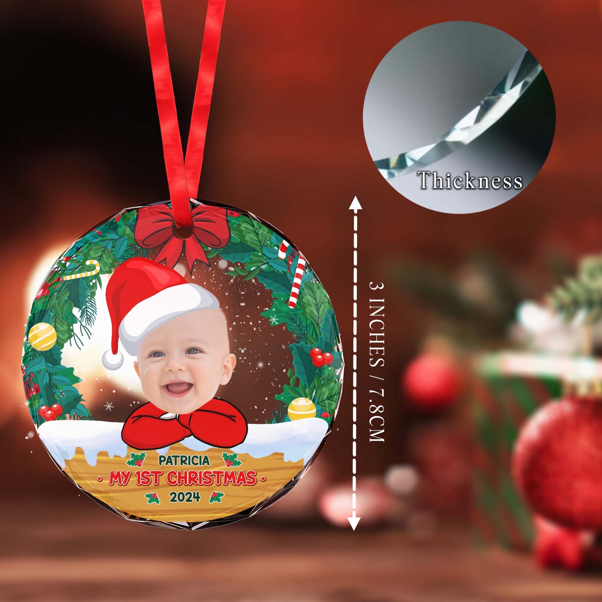 Celebrate My 1st Christmas With Festive Ornament