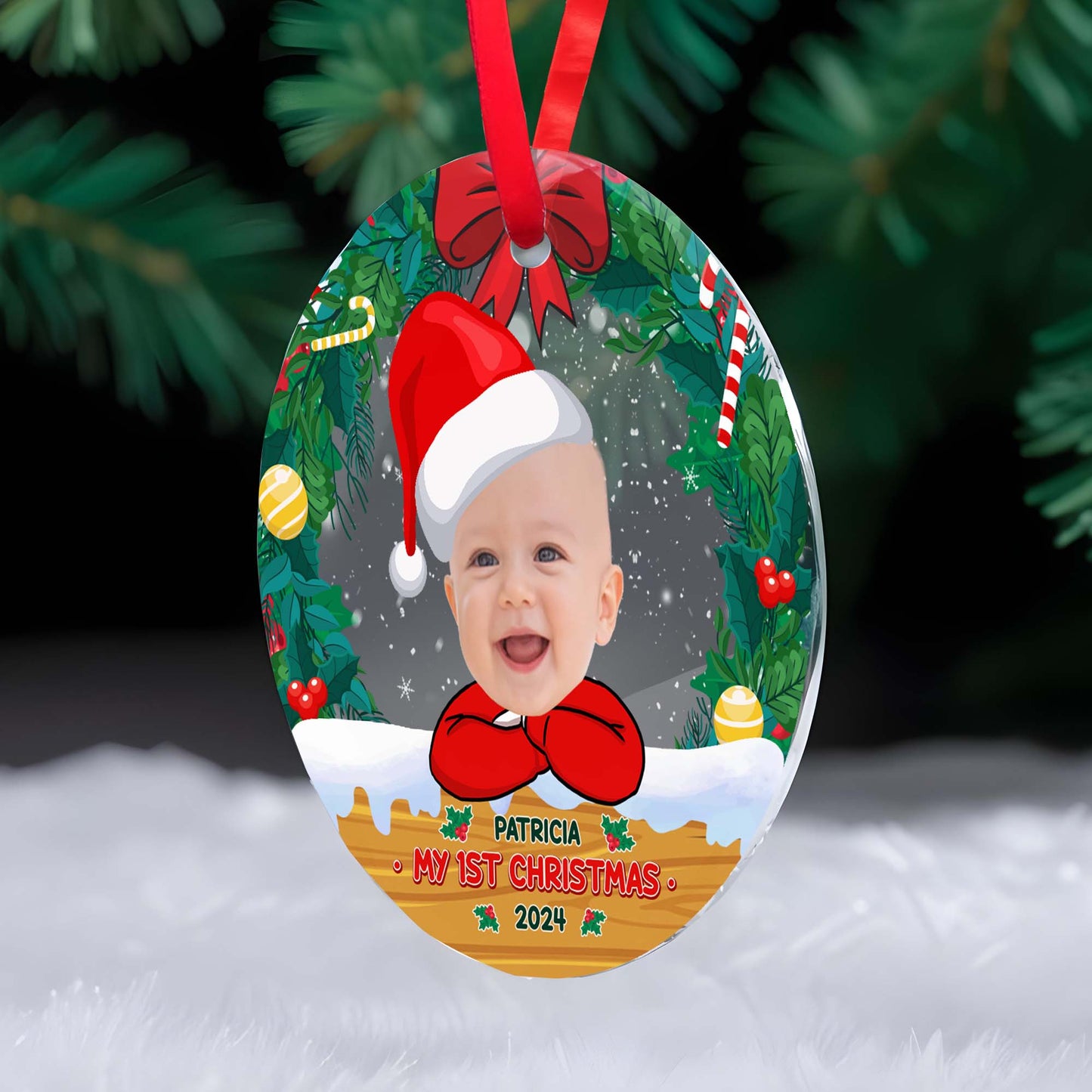 Celebrate My 1st Christmas With Festive Ornament