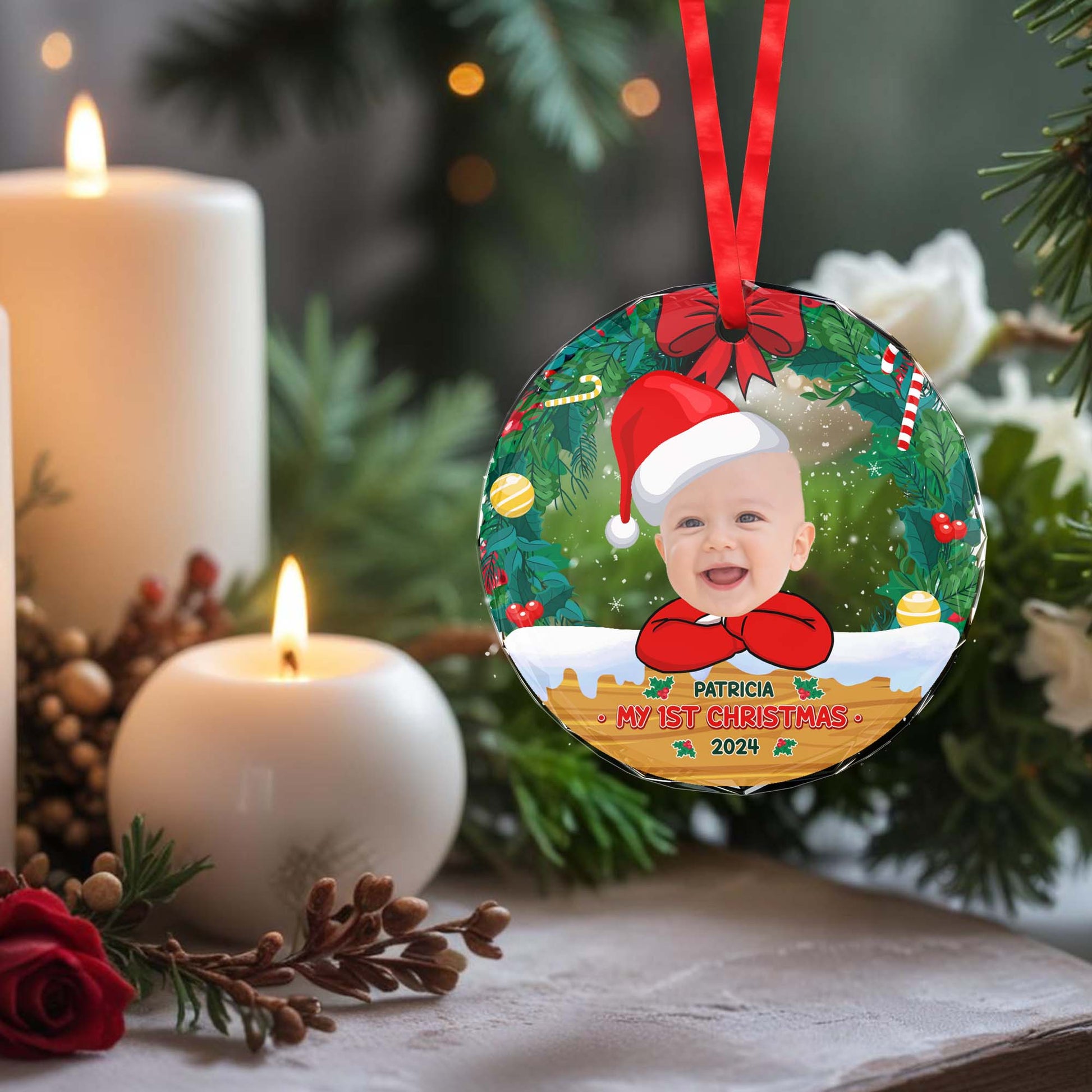 Celebrate My 1st Christmas With Festive Ornament