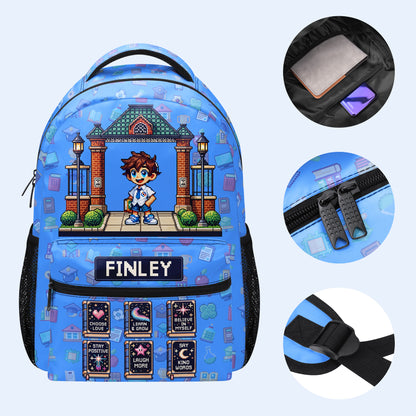 Aprende más - Mochila personalizada personalizada - KID010_CB