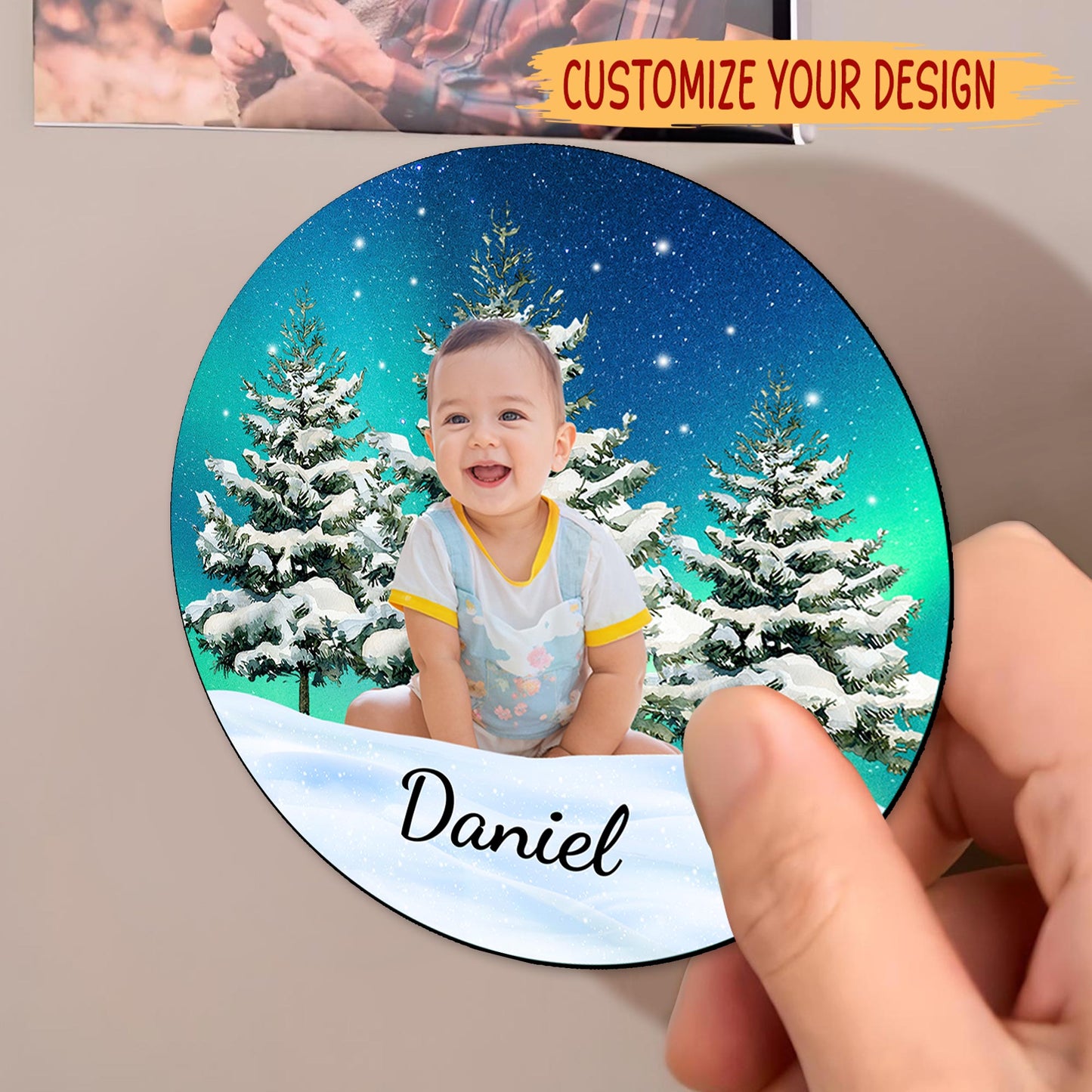 Celebrate Your Little Star's Joyful Moments - Personalized Custom Fridge Magnet - KID010_MAGN