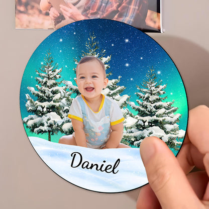 Celebrate Your Little Star's Joyful Moments - Personalized Custom Fridge Magnet - KID010_MAGN