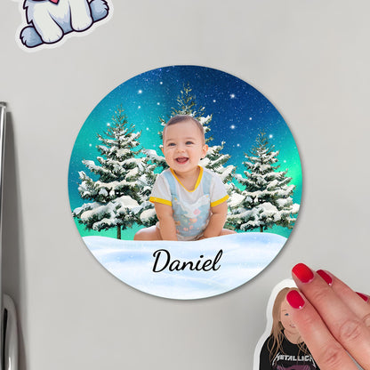 Celebrate Your Little Star's Joyful Moments - Personalized Custom Fridge Magnet - KID010_MAGN