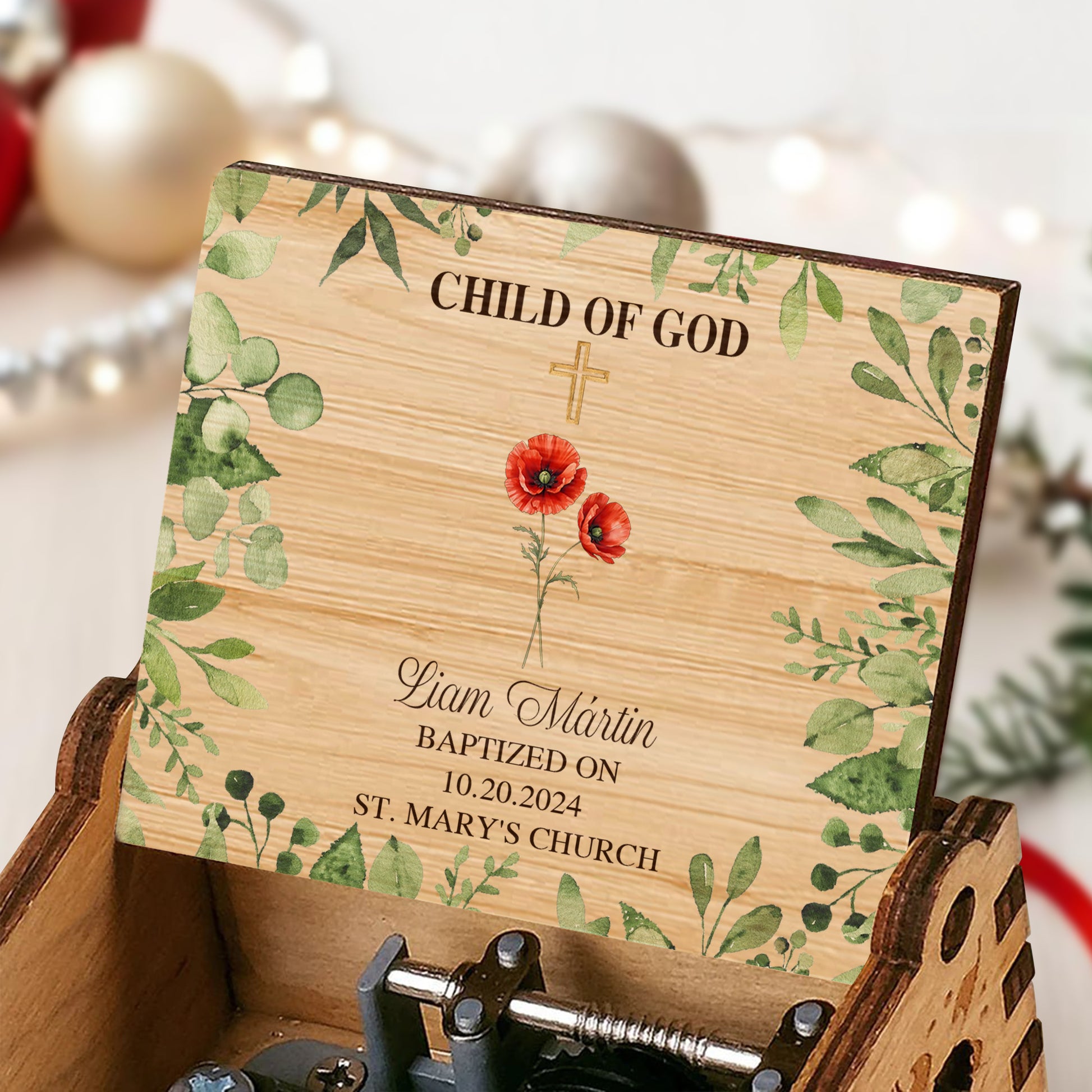 Child Of God With Leaves And Poppies