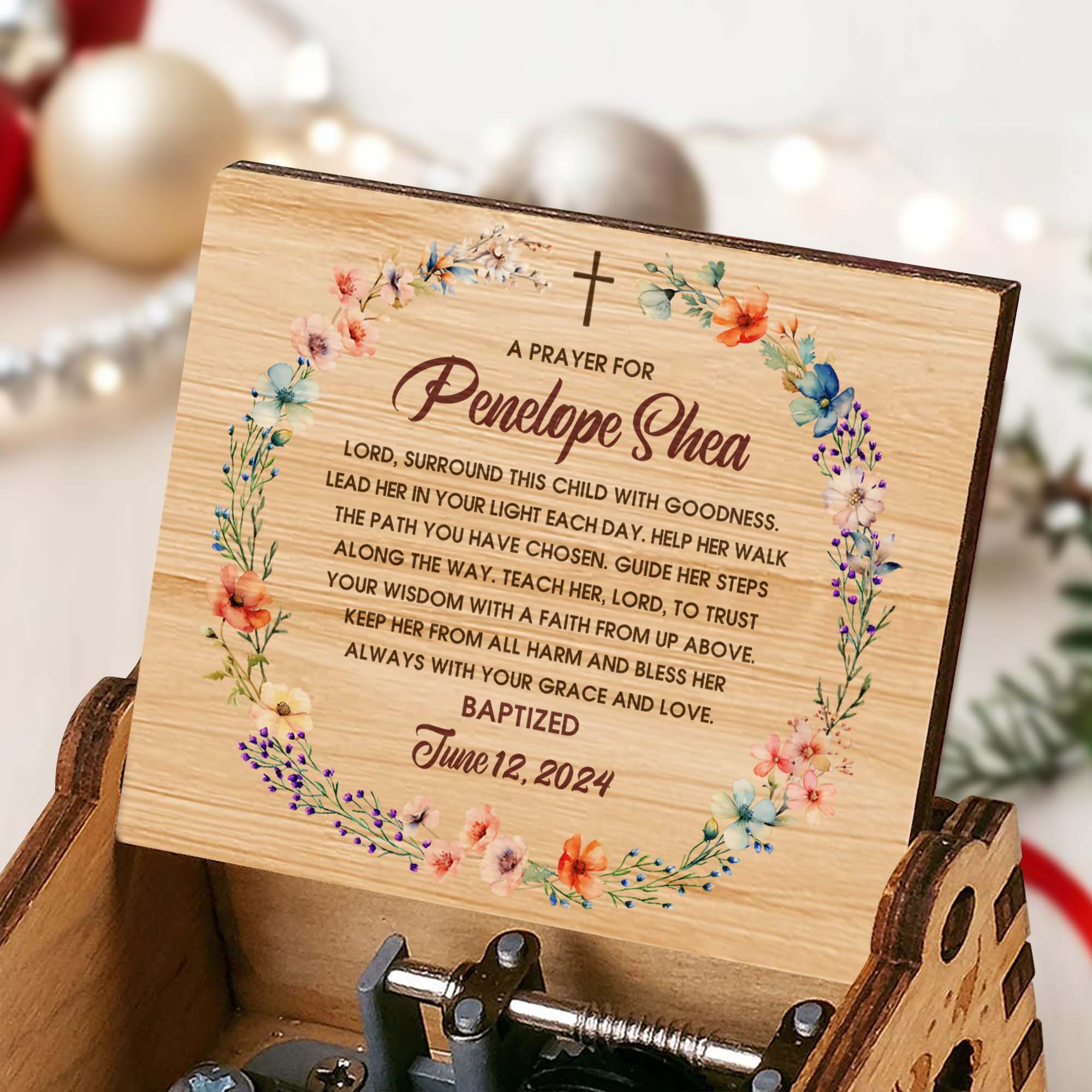 Surround This Child With Goodness - Personalized Custom Music Box ...