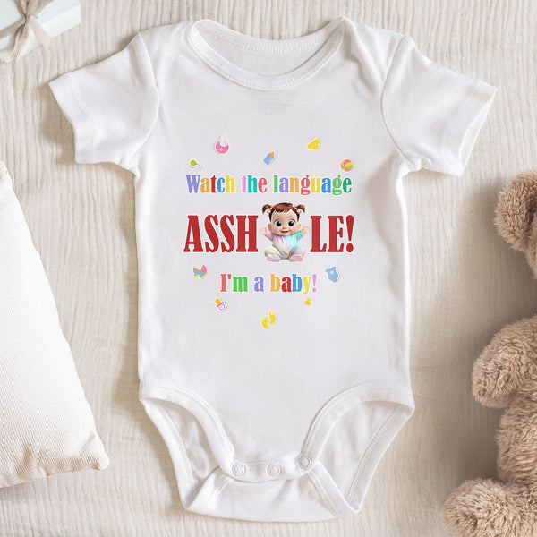 Watch the Language Assh*le! I'm a Baby, Baby and Playful Icons