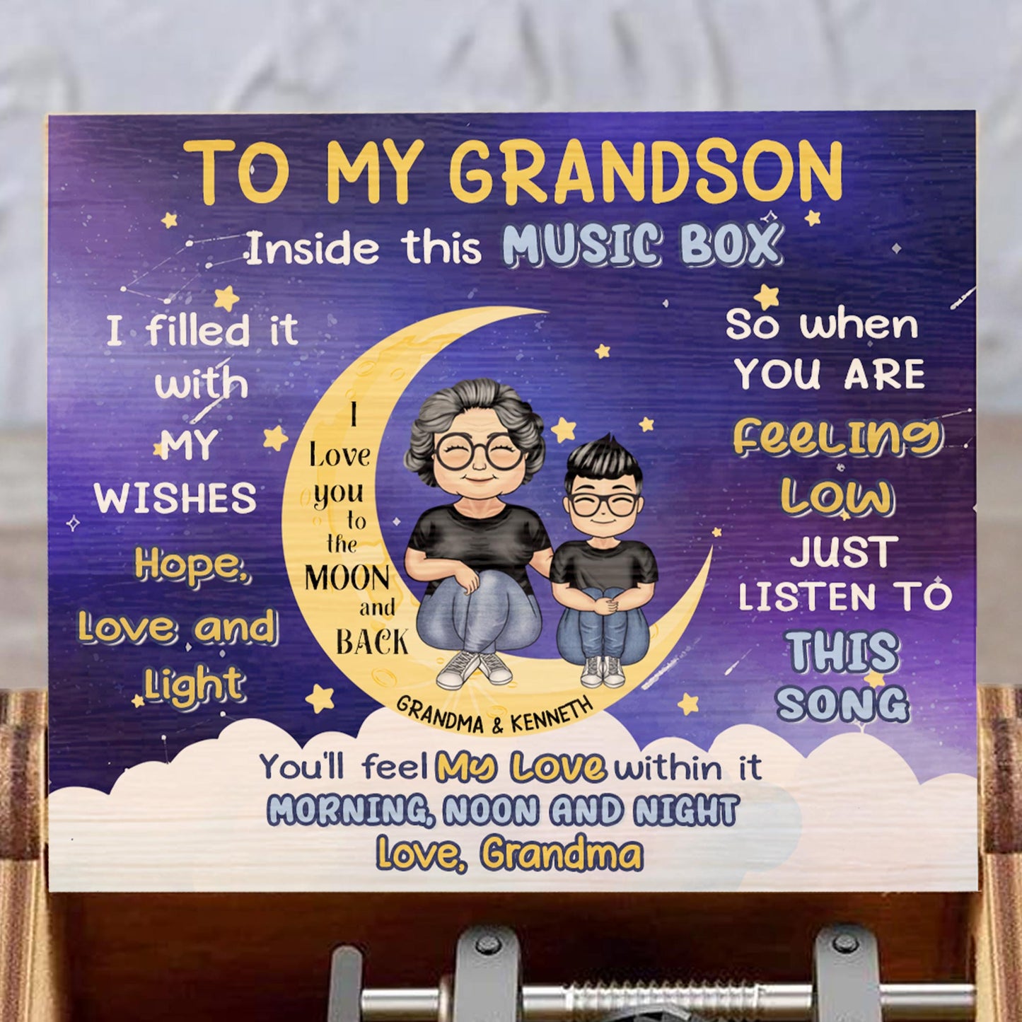 To My Grandson, Inside This Music Box, Moon And Stars